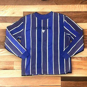Vintage Guess Jeans 90s Color Block Long Sleeve T Shirt Guess Originals Medium